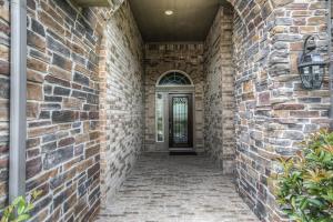 Brick paved entry